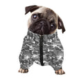 Camouflage Dazzle Pattern Print Dog Zip Up Jacket