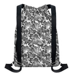 Camouflage Dazzle Pattern Print Drawstring Backpack