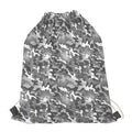 Camouflage Dazzle Pattern Print Drawstring Bag