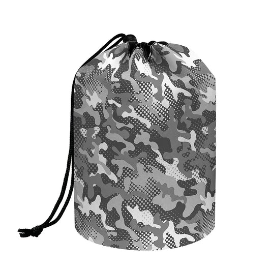 Camouflage Dazzle Pattern Print Drawstring Makeup Bag