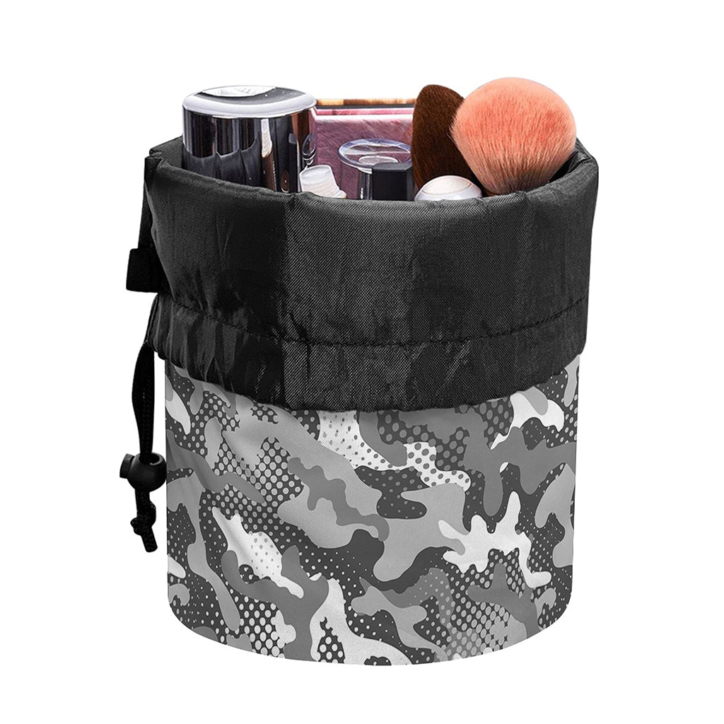 Camouflage Dazzle Pattern Print Drawstring Makeup Bag