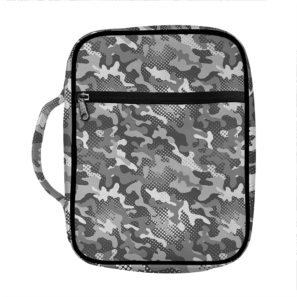 Camouflage Dazzle Pattern Print Front Pocket Bible Bag