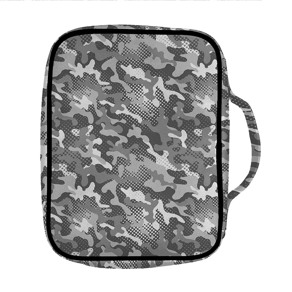 Camouflage Dazzle Pattern Print Front Pocket Bible Bag