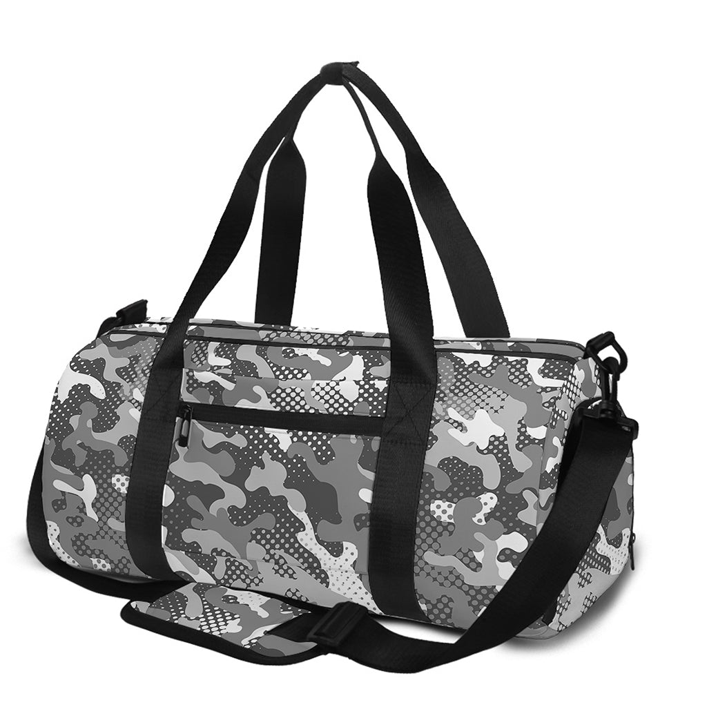 Camouflage Dazzle Pattern Print Gym Bag