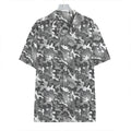 Camouflage Dazzle Pattern Print Hawaiian Shirt