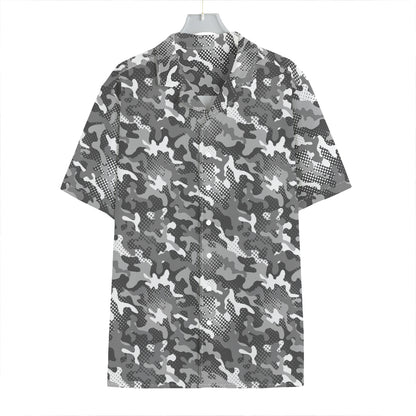 Camouflage Dazzle Pattern Print Hawaiian Shirt