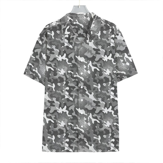 Camouflage Dazzle Pattern Print Hawaiian Shirt