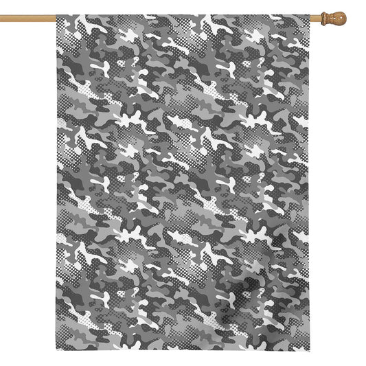 Camouflage Dazzle Pattern Print House Flag