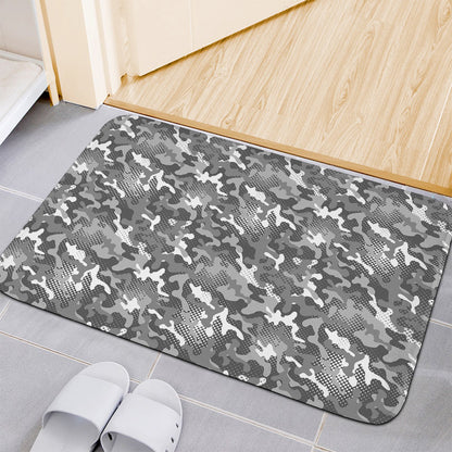 Camouflage Dazzle Pattern Print Indoor Door Mat