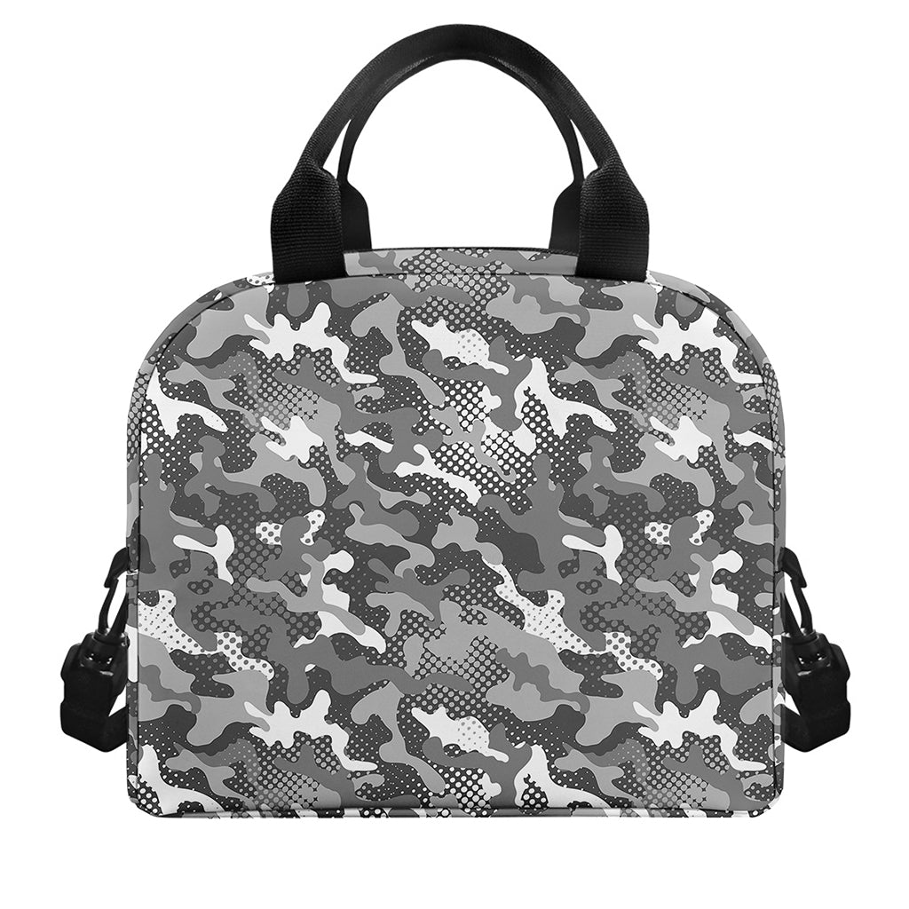 Camouflage Dazzle Pattern Print Insulated Lunch Bag