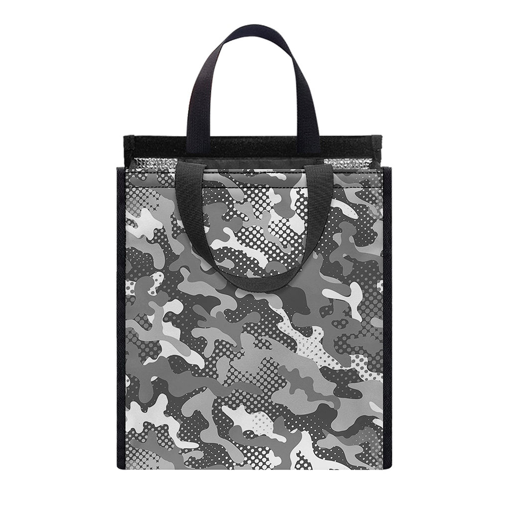 Camouflage Dazzle Pattern Print Insulated Lunch Tote