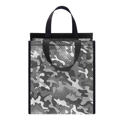 Camouflage Dazzle Pattern Print Insulated Lunch Tote