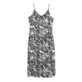 Camouflage Dazzle Pattern Print Jersey Midi Cami Dress