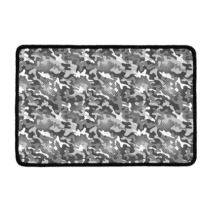 Camouflage Dazzle Pattern Print Kitchen Mat