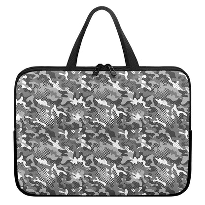 Camouflage Dazzle Pattern Print Laptop Sleeve With Handle