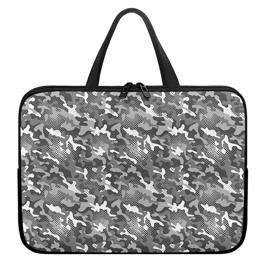 Camouflage Dazzle Pattern Print Laptop Sleeve With Handle