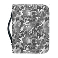 Camouflage Dazzle Pattern Print Leather Bible Cover