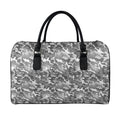 Camouflage Dazzle Pattern Print Leather Duffel Bag