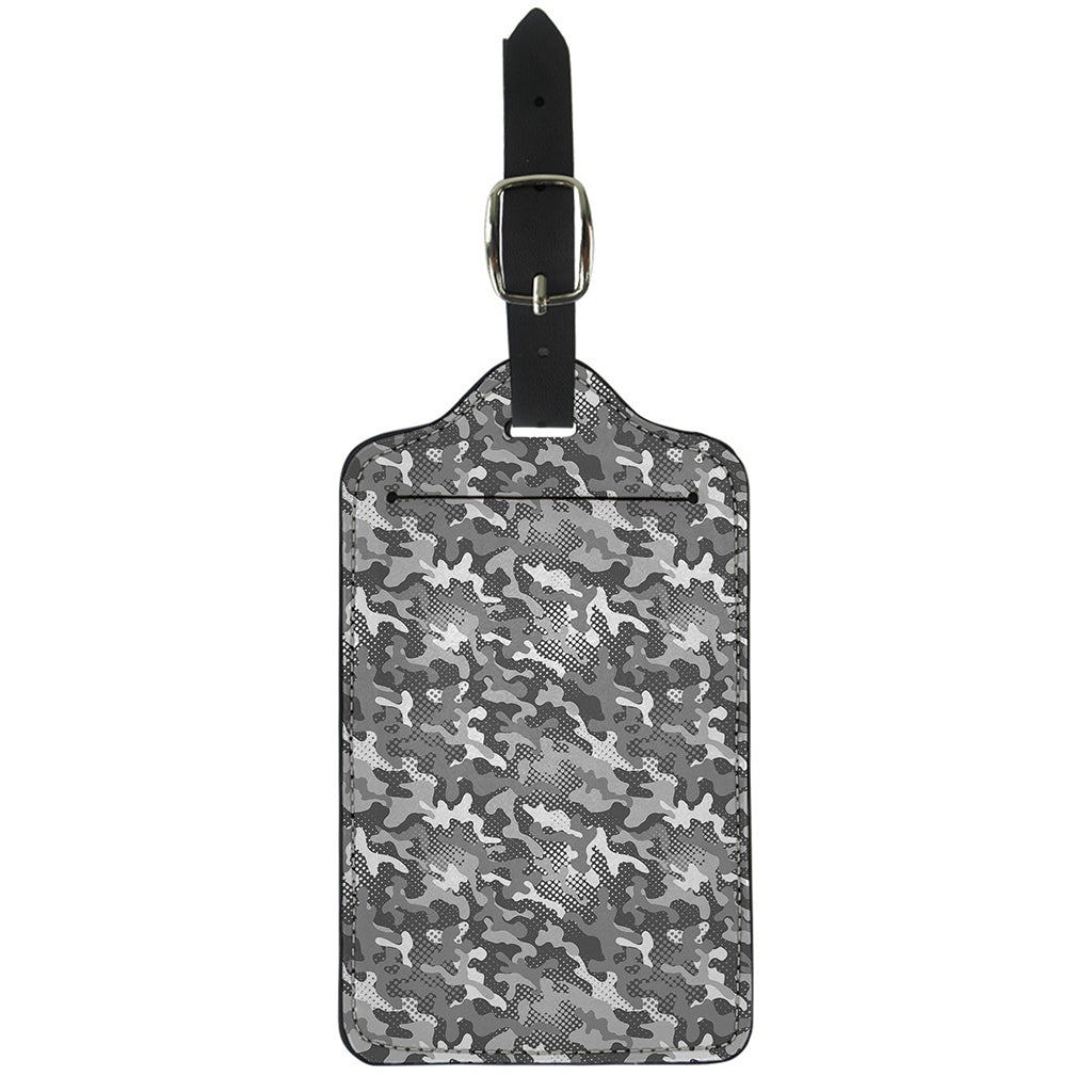 Camouflage Dazzle Pattern Print Luggage Tag
