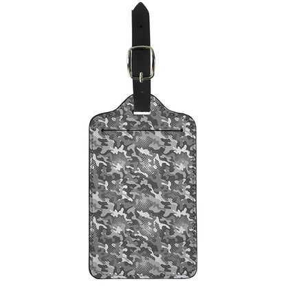 Camouflage Dazzle Pattern Print Luggage Tag