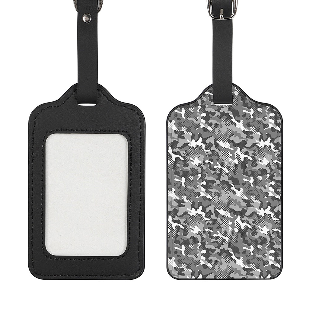 Camouflage Dazzle Pattern Print Luggage Tag