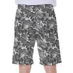 Camouflage Dazzle Pattern Print Men's Beach Shorts