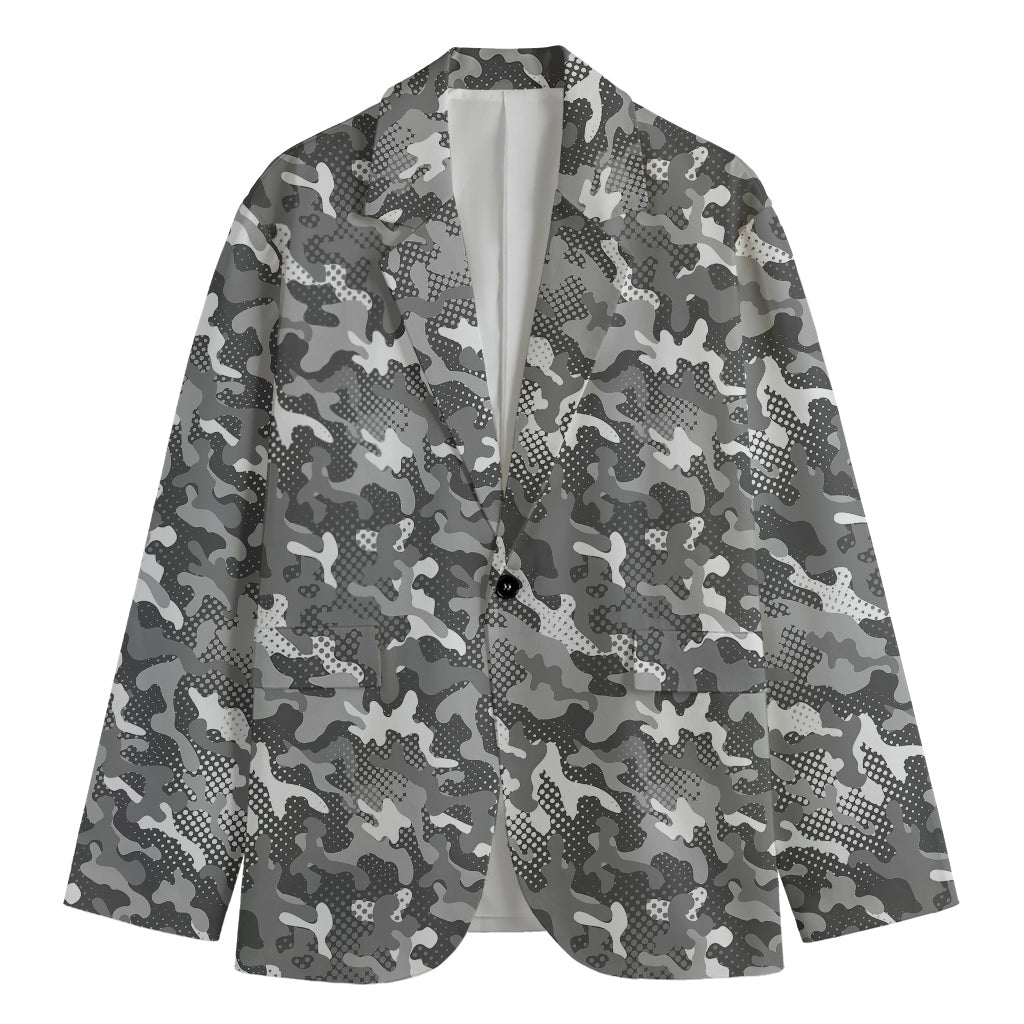 Camouflage Dazzle Pattern Print Men's Blazer