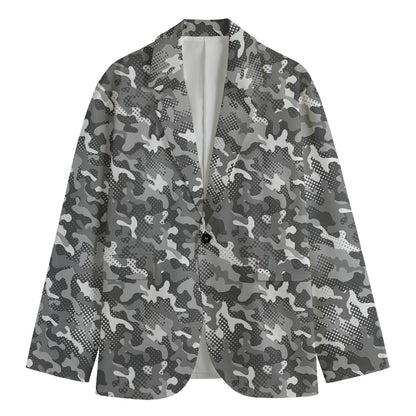 Camouflage Dazzle Pattern Print Men's Blazer