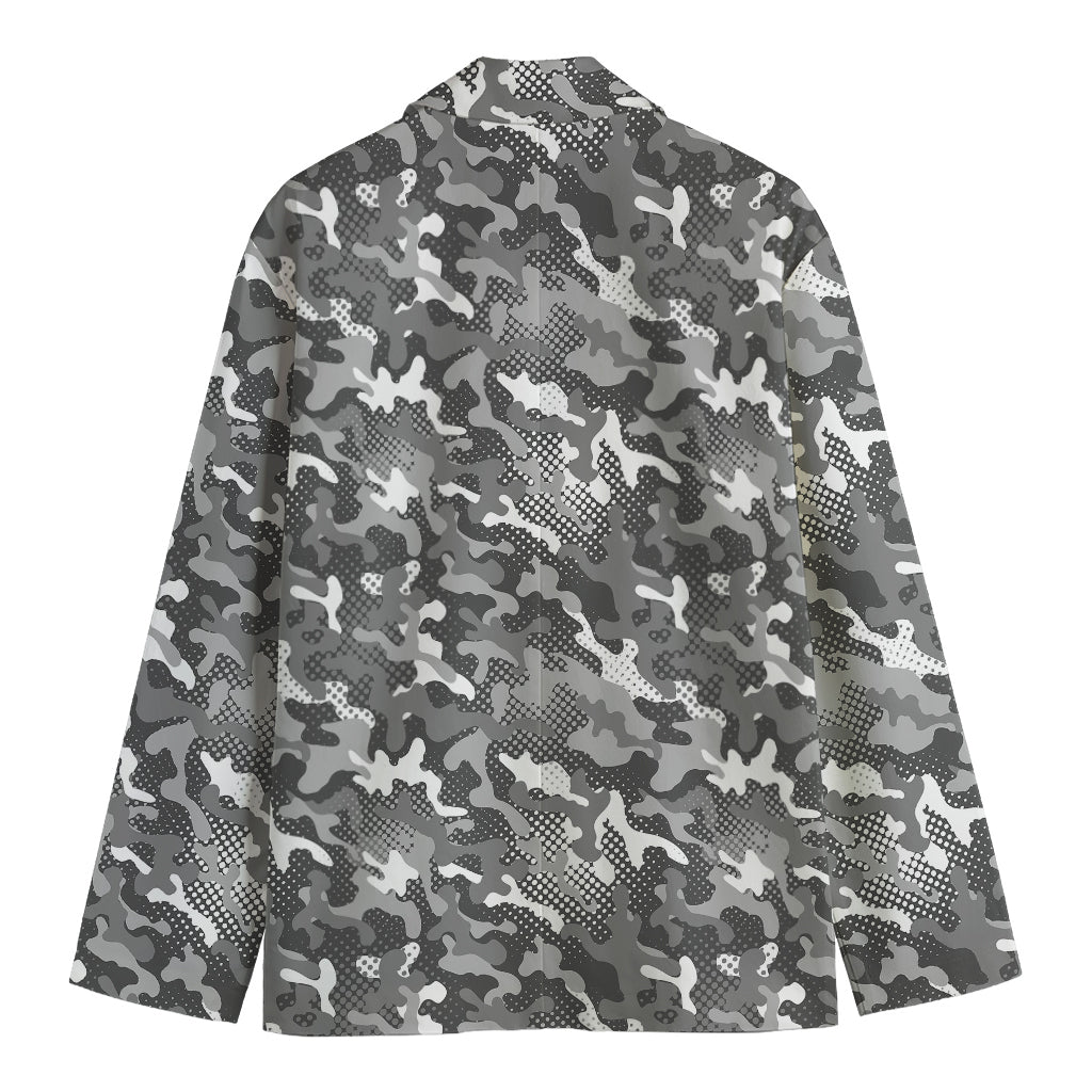 Camouflage Dazzle Pattern Print Men's Blazer