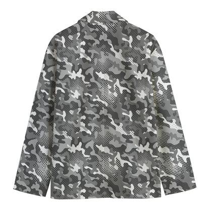 Camouflage Dazzle Pattern Print Men's Blazer