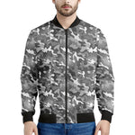 Camouflage Dazzle Pattern Print Men's Bomber Jacket