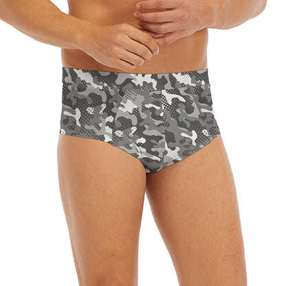 Camouflage Dazzle Pattern Print Men's Briefs