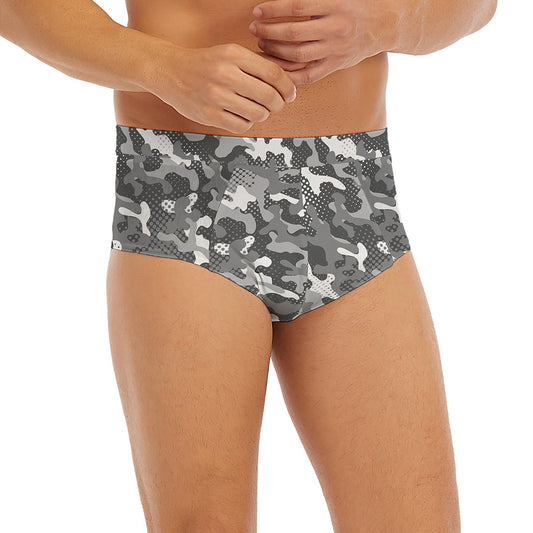 Camouflage Dazzle Pattern Print Men's Briefs