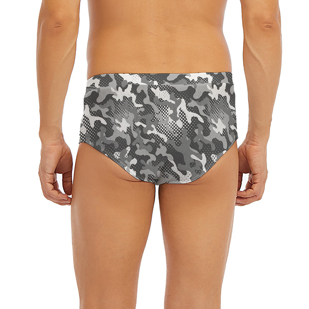 Camouflage Dazzle Pattern Print Men's Briefs
