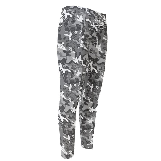 Camouflage Dazzle Pattern Print Men's Compression Pants