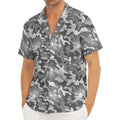 Camouflage Dazzle Pattern Print Men's Deep V-Neck Shirt