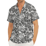 Camouflage Dazzle Pattern Print Men's Deep V-Neck Shirt