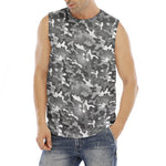 Camouflage Dazzle Pattern Print Men's Fitness Tank Top