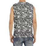 Camouflage Dazzle Pattern Print Men's Fitness Tank Top
