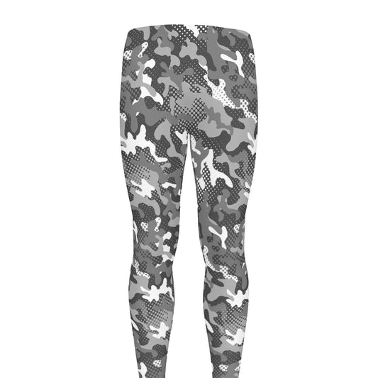 Camouflage Dazzle Pattern Print Men's leggings