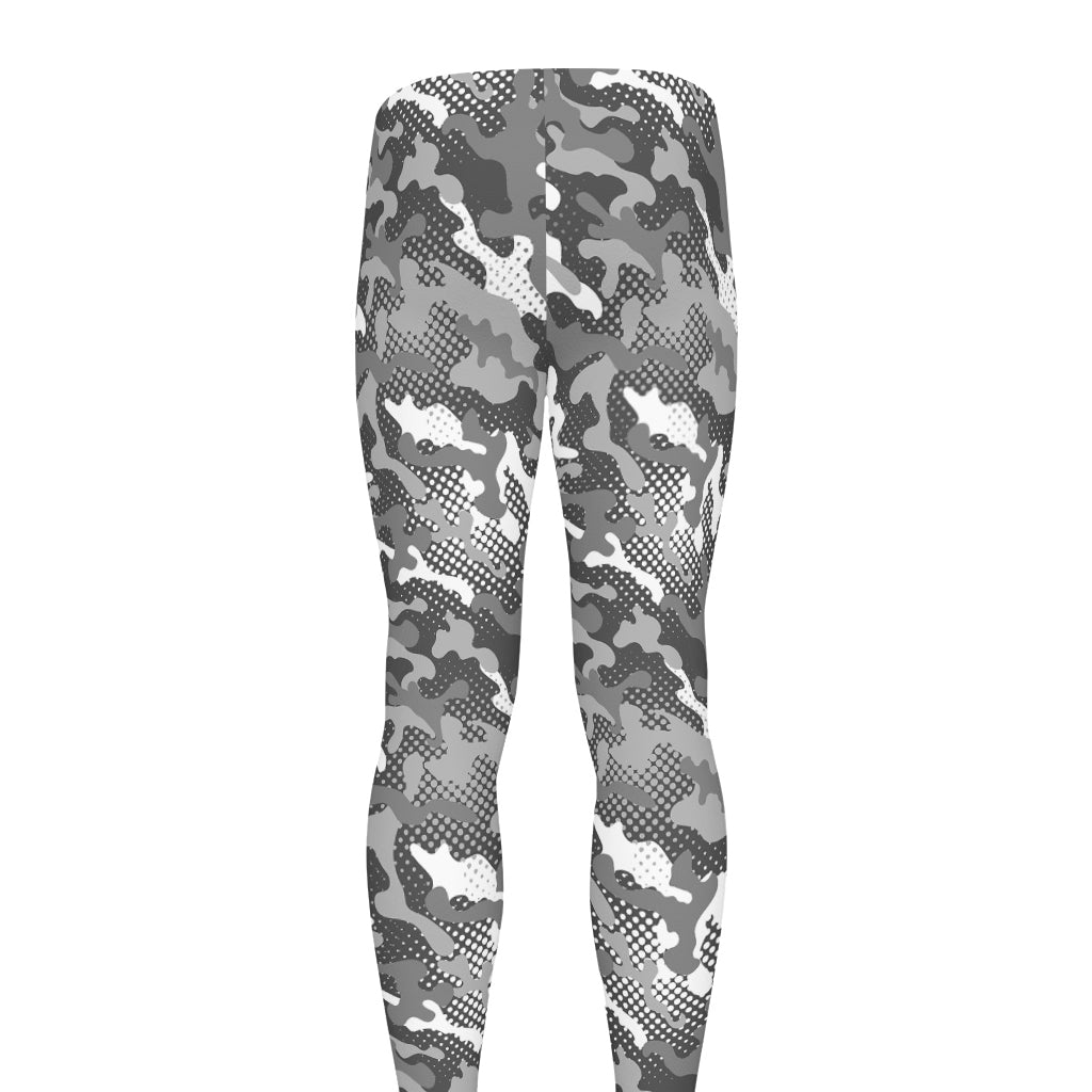 Camouflage Dazzle Pattern Print Men's leggings