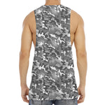 Camouflage Dazzle Pattern Print Men's Muscle Tank Top