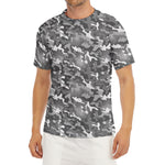 Camouflage Dazzle Pattern Print Men's Short Sleeve Rash Guard
