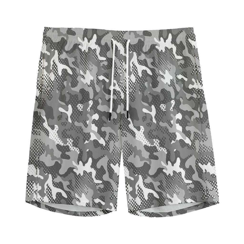 Camouflage Dazzle Pattern Print Men's Sports Shorts