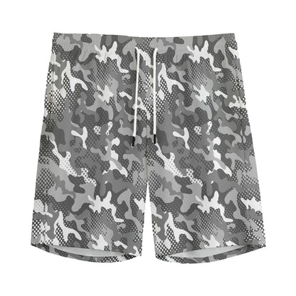Camouflage Dazzle Pattern Print Men's Sports Shorts