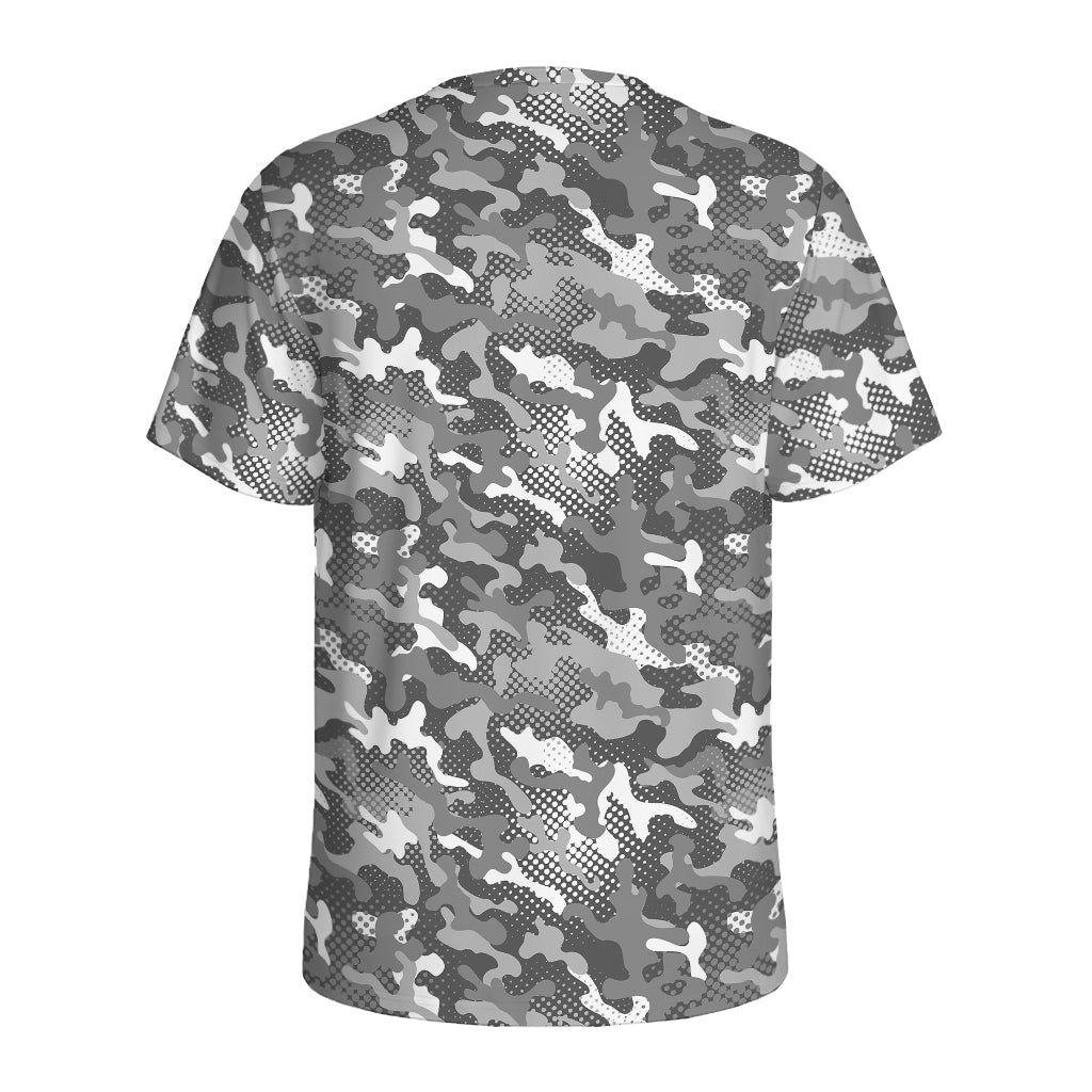 Camouflage Dazzle Pattern Print Men's Sports T-Shirt