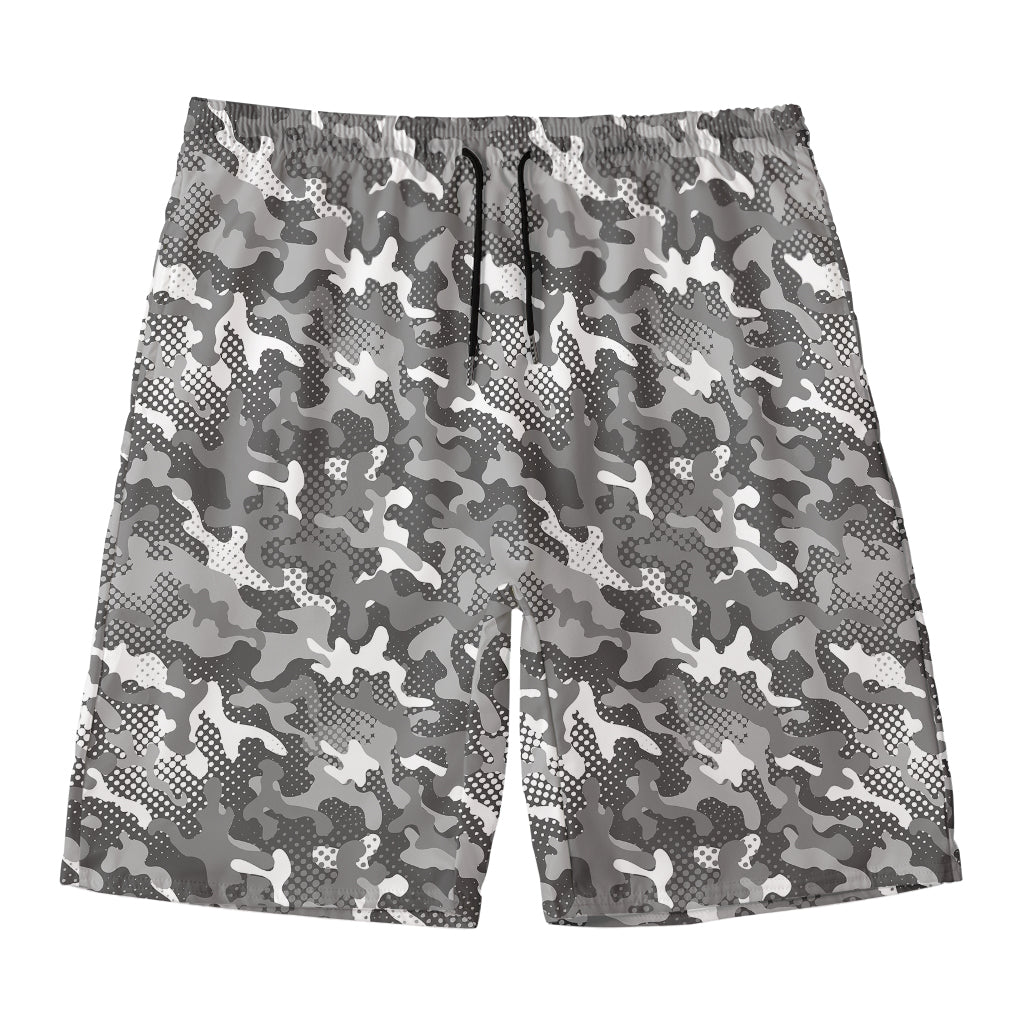Camouflage Dazzle Pattern Print Men's Swim Trunks