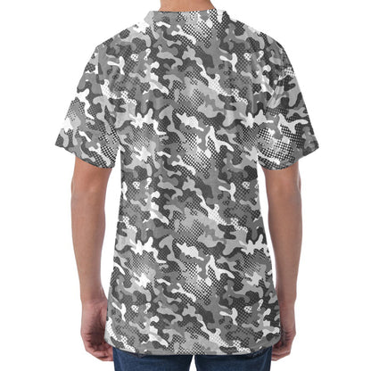 Camouflage Dazzle Pattern Print Men's Velvet T-Shirt
