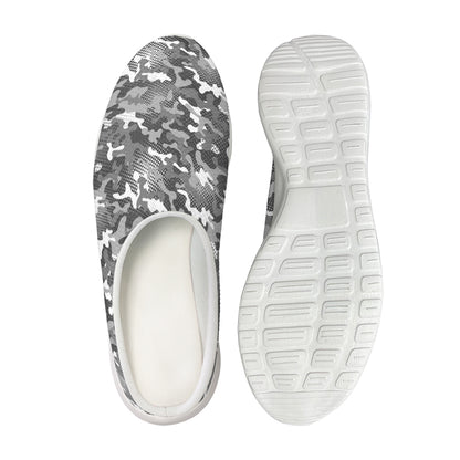 Camouflage Dazzle Pattern Print Mesh Casual Shoes