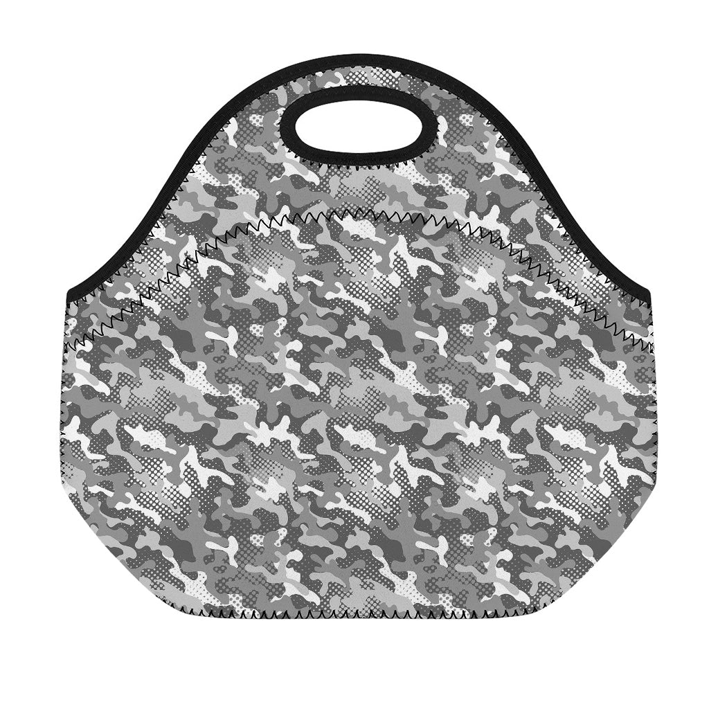 Camouflage Dazzle Pattern Print Neoprene Lunch Bag